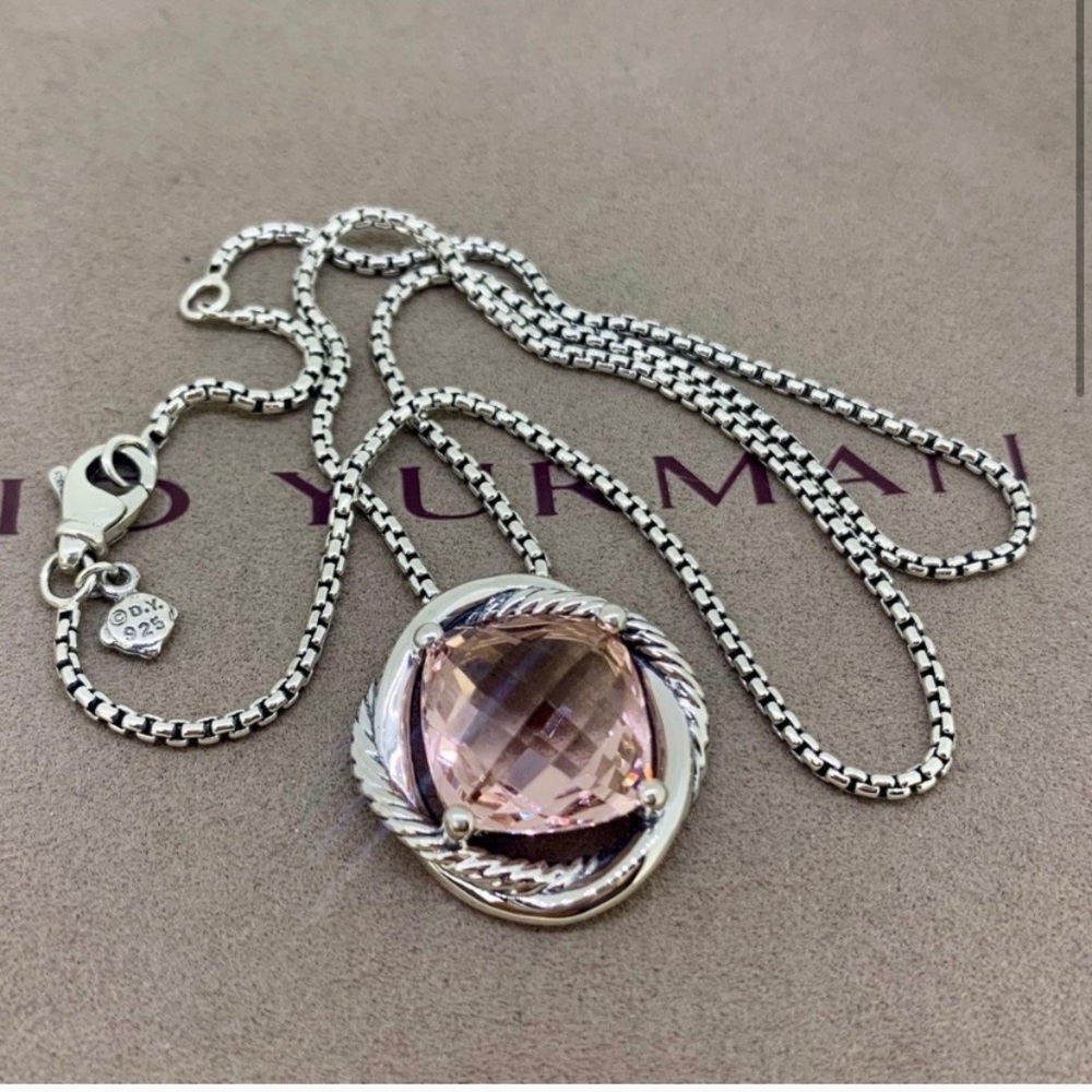 David Yurman Morganite Infinity Necklace